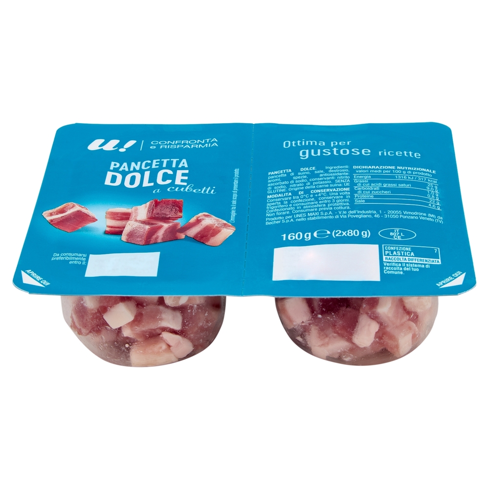 Pancetta Dolce a Cubetti U! Confronta e Risparmia